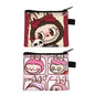 2 Pack Small Coin Purse, Cute Cartoon Wallet Mini Purse Holder for Women Girls Children, Oxford Pouch Small Change Bag for Coin, Credit Card, ID Card, Keys, Lipstick (Labubu)