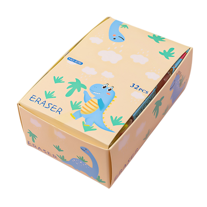 Unicorn Dinosaur Rubbers Pencil Eraser Erasers Rubber for Kids School Stationary Party Favour Bag Fillers Gift Set