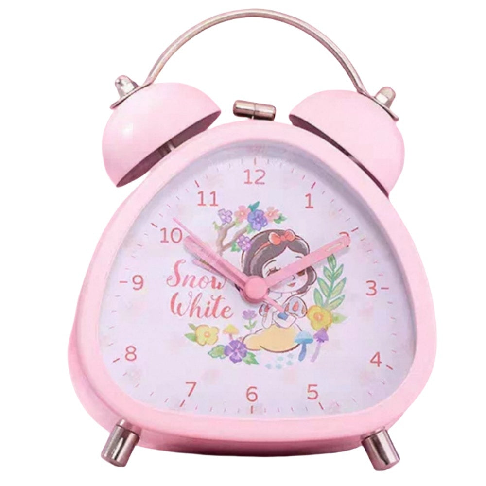 Princess Mermaid Kids digital Alarm Clock for Heavy Sleepers with Twin Bell and Large Digits, Loud Battery Retro Alarm Clock with Night Light for Bedside, Bedroom