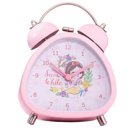 Princess Mermaid Kids digital Alarm Clock for Heavy Sleepers with Twin Bell and Large Digits, Loud Battery Retro Alarm Clock with Night Light for Bedside, Bedroom