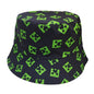 Kids Bucket Princess Sun Hat 4-12 Years Girls Boys Sports Outdoor Anti UV Lightweight Summer Beach Cool Wide Brim Protection（Minecraft）