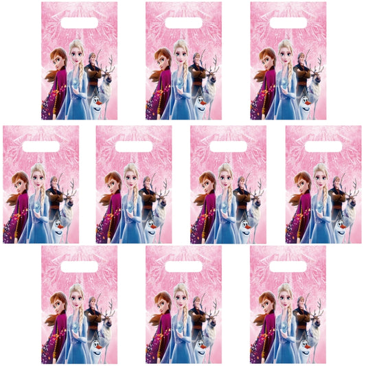 20 Pcs Party Favor Bags Sweet bags, Plastic Party Bags Colorful Princess spider, Small Gift for Kids Birthday Colorful Gift Goodies Loot bulk Suitable for Christmas (Frozen)