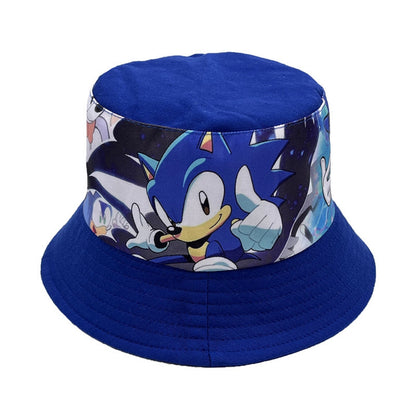 Kids Bucket Princess Sun Hat 4-12 Years Girls Boys Sports Outdoor Anti UV Lightweight Summer Beach Cool Wide Brim Protection （Blue Spiderman）