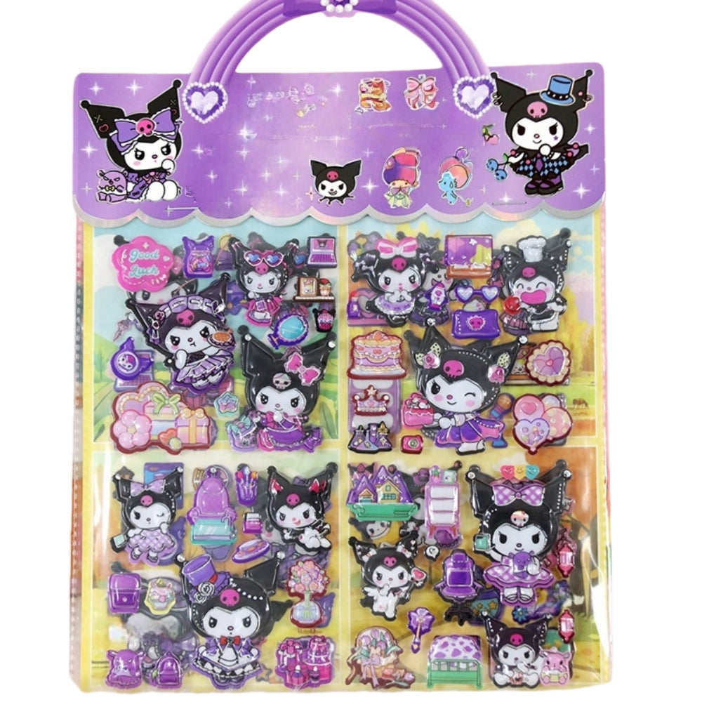 Kids Cartoon Puffy Stickers,Girls Kpop Hunters, 3D Stickers Variety Pack, Party Favor for Kids, Waterproof Stickers Cute Capybara (Capybara)