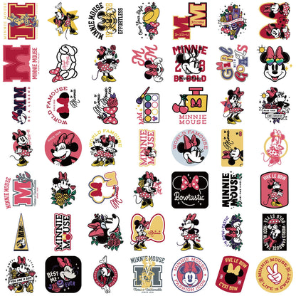 50pcs Princess Aven Superheros Toy Kids Stickers Luggage Laptop Skateboard Waterproof Party Bag Fillers Waterbottle Decal Graffiti Patches