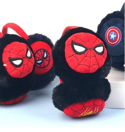 Kids Boy Girl Earmuffs Winter Fleece Thermal Outdoor Warm Plush Ear Warmer(Spiderman)