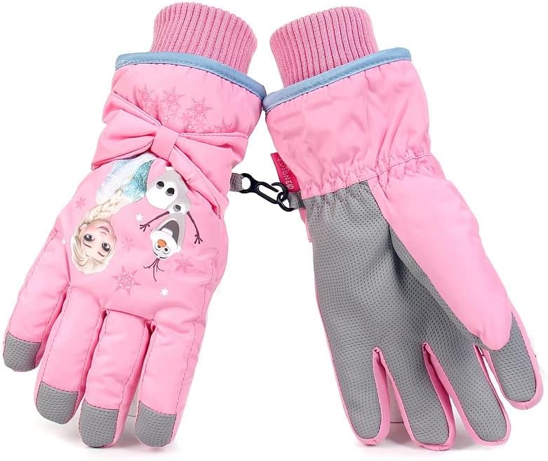 Kids Boy Girl Waterproof Winter Snow Ski Snowboard Fleece Thermal Warm Outdoor Gloves
