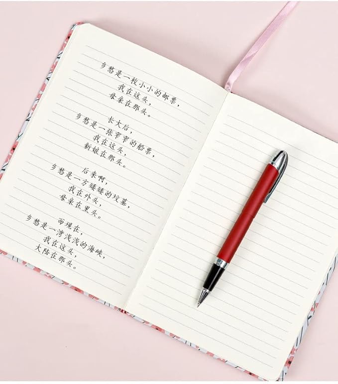 4PCS A6 Floral Journal Notebook,Lined Mini Small Pocket Notebook for Women and Men Writing Drawing Notep