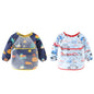 2pcs Baby Kid Waterproof Long Sleeve bib animals dinosaurs Infant Toddler Weaning Feeding Bibs Apron 6 Months to 3 Years Old