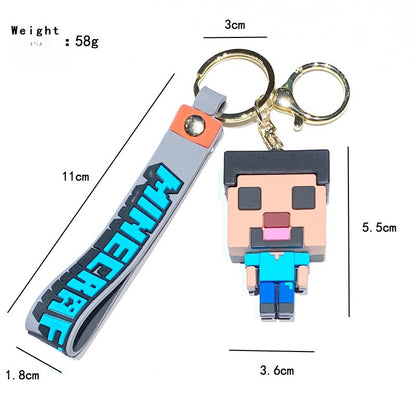 2PCS Buzz Keyring Keychain School bag Ornament Key Ring Decoration Cute Gifts for Women Girls Boys Pendant Chain Jewelry Gift For Kids