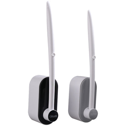 Toilet Wand with 8 Refills, Disposable Toilet Bowl Brush Disposable Cleaning System kit, Storage Caddy and Heads for Bathroom Cleaning all in one