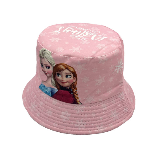 Kids Bucket Princess Sun Hat 4-12 Years Girls Boys Sports Outdoor Anti UV Lightweight Summer Beach Cool Wide Brim Protection （Frozen）
