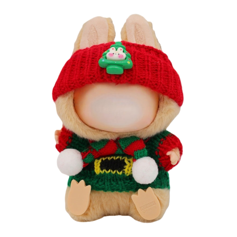 3Pcs Doll Clothes Compatible with 17cm Dolls, Christmas jumprt outfit Set Include,Pink Doll Outfit Accessories Sets Premium Outfit(No Doll)（Set 02）