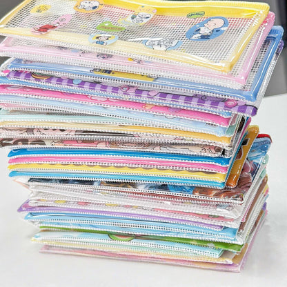 4pcs Capybara Pencil Case, Portable for Stationery, Transparent Zipper Pen Holder Bag, Wide Opening Pen Bag for School Supplies for Teenage Girls, Boys (Fairy)