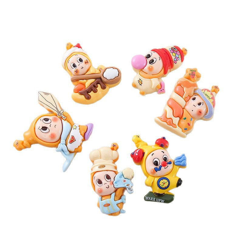 Resins Dachshund Cats dogs Magnets For Fridge Or Whiteboard Fun And Functionality Cartoon Animal Refrigerator Sticker Decors (Star 4pcs)