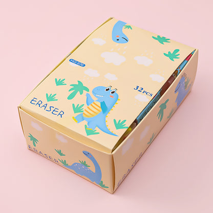 Unicorn Dinosaur Rubbers Pencil Eraser Erasers Rubber for Kids School Stationary Party Favour Bag Fillers Gift Set