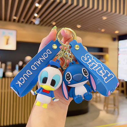 2PCS Buzz Keyring Keychain  School bag Ornament Key Ring Decoration Cute Gifts for Women Girls Boys Pendant Key Chain Jewelry Gift For Kids (C)