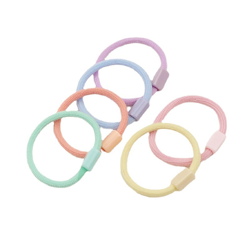 60Pcs Girls Women Thick 3CM Ties for Thick Heavy or Curly Hair Endless Hair Elastics colourful strong Bobbles Hair Ties Bands Ponios Ponytail Holders