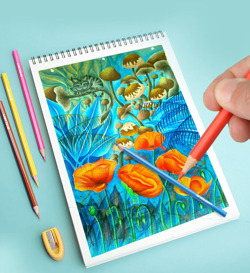 Kids Tropicolors Colouring Pencils 18/24 Colours Drawing Pencils for School Supplies and Home Arts Crafts Sets (18 Colours)