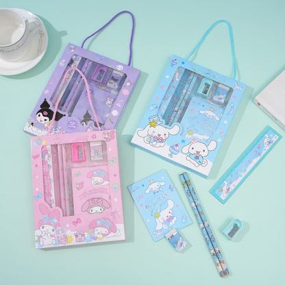 Capybara dog Stationery Set, School Stationery Set Include 2 Pencils, Ruler, Eraser and Pencil Sharpener, and notebook Birthday Gifts for Girls and Boys back to school（Capybara）