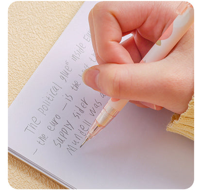 5 Pieces Mechanical Automatic Pencil Set 0.5 mm and one pencil case for Office School Stationary Party Favour Bag Fillers Gift Set