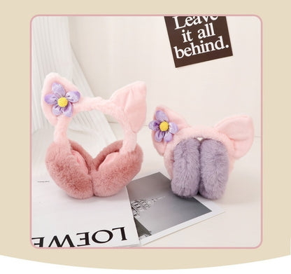 Kids Boy Girl Earmuffs Winter Fleece Thermal Outdoor Warm Plush Ear Warmer(Minnie)
