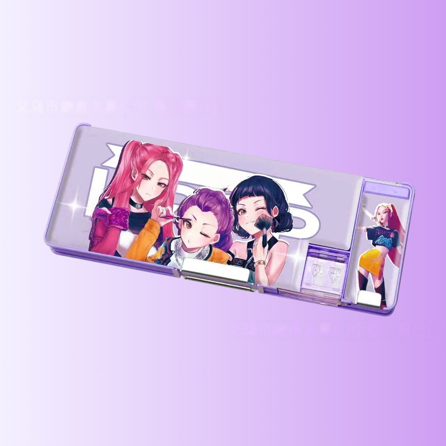 Kpop Pencil Pen Case,Office College School Pouch Holder Supplies Gifts Stationery Cosmetic (Kpop 1pcs (Random Color))