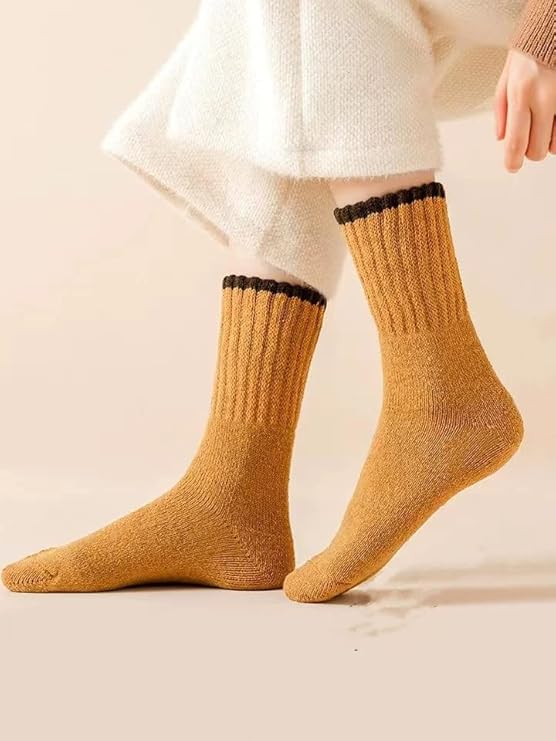 5 Pairs Ladies Thermal Socks Womens Warm Thick Heat Wool Knitting Socks Winter Christmas Gift UK Size 3~8