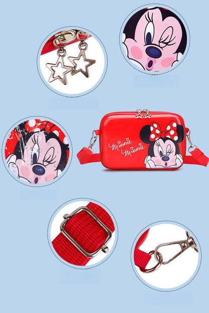 Kids Purse Girls Silicone Mini Children's Coin Purse Cute Cartoon Shoulder Bag Crossbody Bag Accessories Bags Adjustable Strap for Kids Gift Travel Holiday (Minnie)