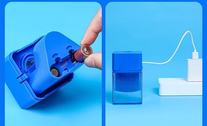 Automatic Electric Pencil Sharpener for Kids, Spider Pencil Sharpeners for Home and Classroom, Cute Pencil Sharpener Electric Plug in, School Supplies for Girls（Stitch）