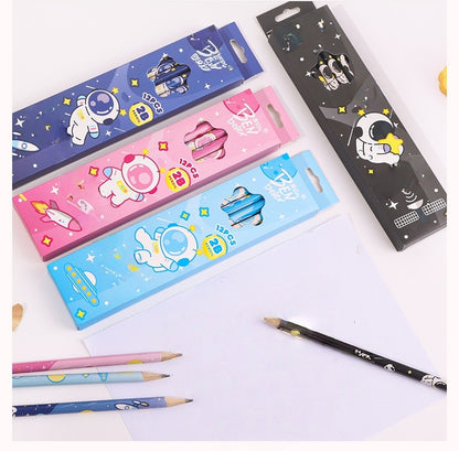 Pack of 12 Princess Spider HB Pencils with erasers Kids Children Party Bag Fillers School Office (Space)