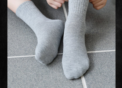 6 Pairs School Uniform Boys Girls Childrens Kids rich cotton plain sports ankle Socks Infant (Mix 6-8 Years)