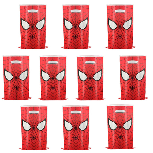 20 Pcs Party Favor Bags Sweet bags, Plastic Party Bags Colorful Princess spider, Small Gift for Kids Birthday Colorful Gift Goodies Loot bulk Suitable for Christmas (Spiderman)