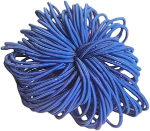 50Pcs Girls Women 2.5mm Thin School Uniform Endless Hair Elastics Bobbles Hair Ties Bands Ponios Ponytail Holders (Royal Blue)
