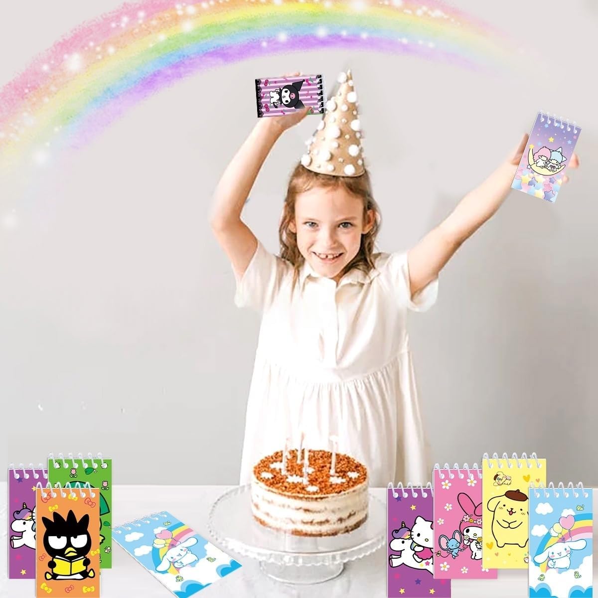 10 Pack Pocket Notebook Small Spiral 10 * 6CM Mini Notepad Princess Kids Colorful Memo Bulk Wired Lined for School Office Supplies Birthday Party Bag Fillers (Football)