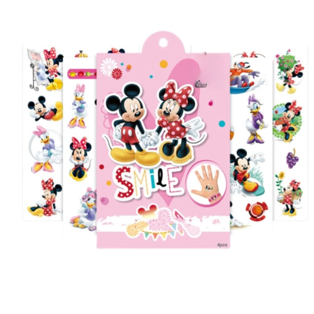 4 Sheets Kids Girls Princess Mermaid Temporary Tattoos Sticker Birthday Party Bag Fillers Favors Supplies Gifts Goodies,Fake Waterproof Temporary Tattoo Set