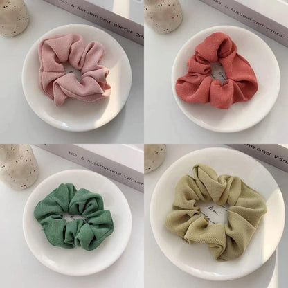 7PCS Colour Pearl Hair Scrunchies For Girls Women Elastic Hair Tie Bands Ponytail Holder Bobbles Hair Accessories Thick Thin Hair