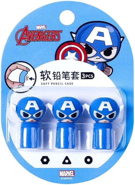 3 Pieces Pencil Toppers superheros batman pen Toppers Clip on Pencil Classroom Prizes for Kids Office School Supplies Party bag fillers Favors