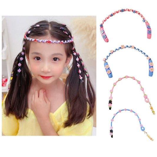 4PCS Hair Braider Braid String Hair Braiding Tool DIY Hair Styling Tools Hair Twister Hairstyle Tools Toy Set for Girls Children's New Accessories Hair Clips Party