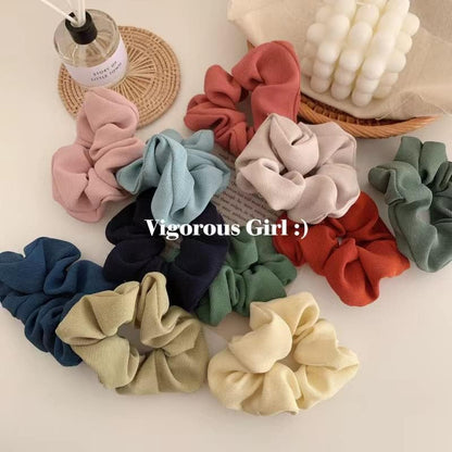 7PCS Colour Pearl Hair Scrunchies For Girls Women Elastic Hair Tie Bands Ponytail Holder Bobbles Hair Accessories Thick Thin Hair