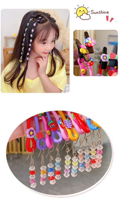 4PCS Hair Braider Braid String Hair Braiding Tool DIY Hair Styling Tools Hair Twister Hairstyle Tools Toy Set for Girls Children's New Accessories Hair Clips Party