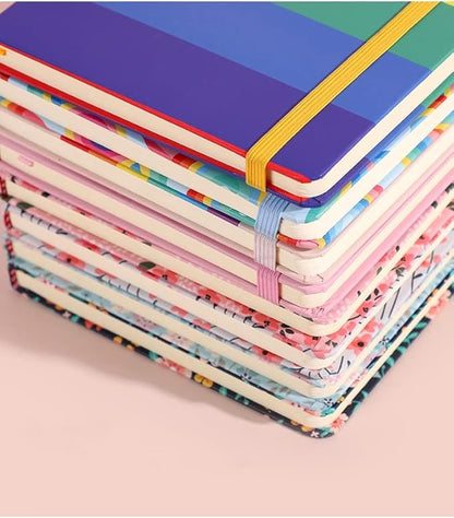 4PCS A6 Floral Journal Notebook,Lined Mini Small Pocket Notebook for Women and Men Writing Drawing Notep