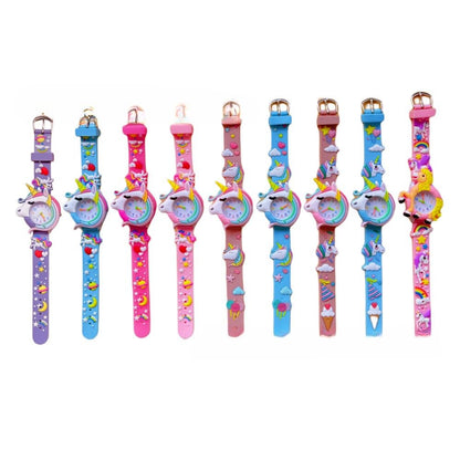 Analogue Quartz Watch with Stainless Steel Strap Bracelet Cats Girls Toddler Watches Gifts for Kids Birthday Gifts Gift Box