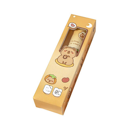 Panda Astronaut Girl Rubbers Erasers, Creative Push-Button Rubbers Erasers for Kids and Students, Universal Used in Schools, Office and Home for Writing and Drawing (Capybara)