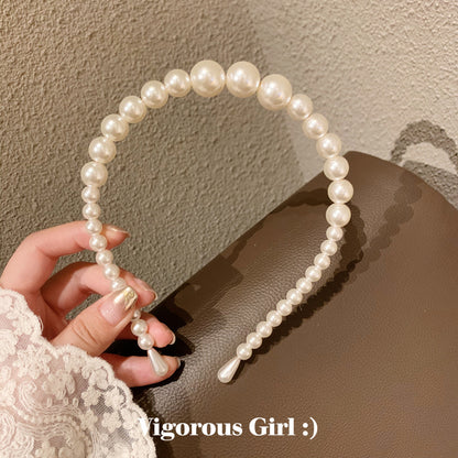3PCS Headbands Womens Girls Alice Faux Pearls Headband Hairbands Bridal Hair Hoop Wedding Hair Accessories Bloggers Party Hair