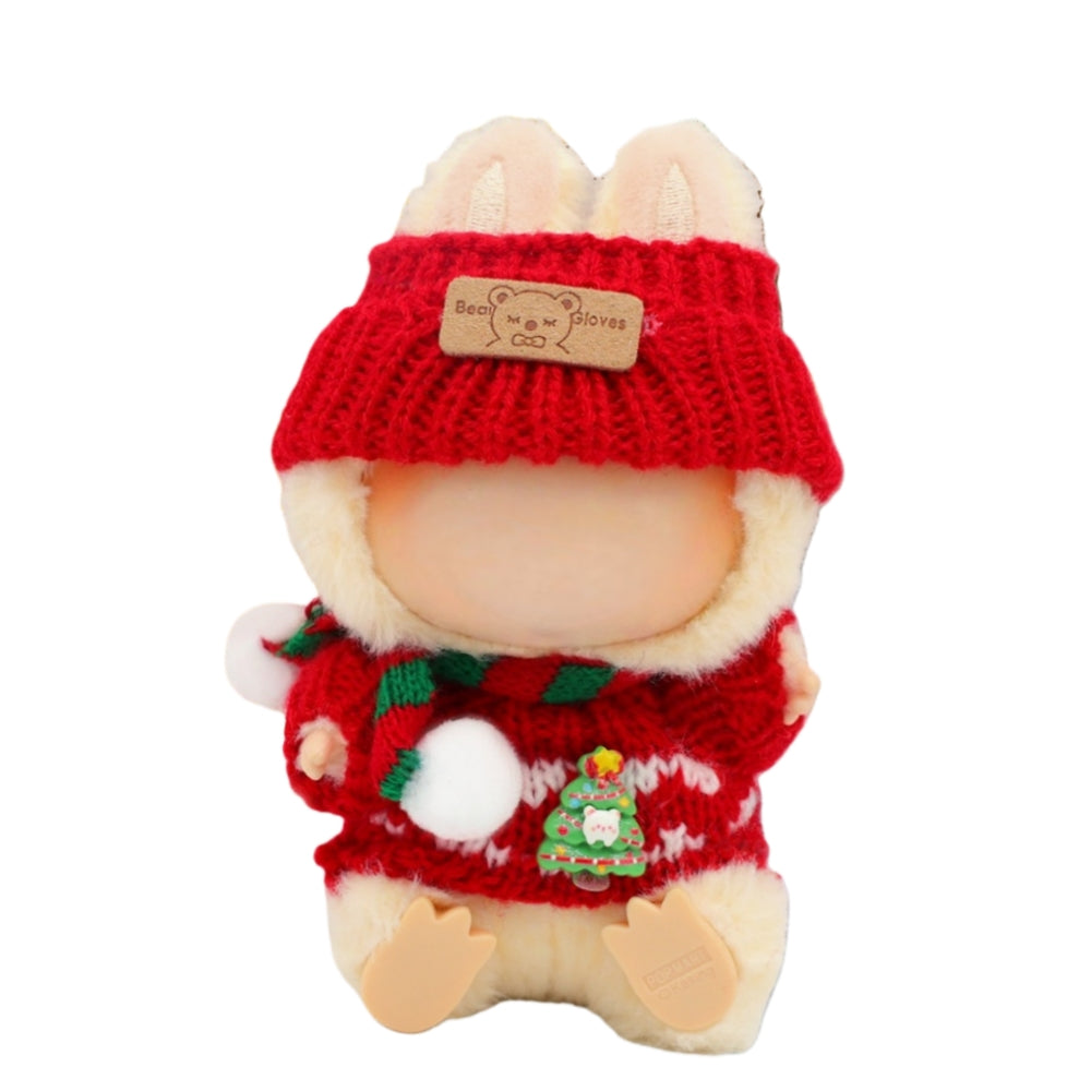 3Pcs Doll Clothes Compatible with 17cm Dolls, Christmas jumprt outfit Set Include,Pink Doll Outfit Accessories Sets Premium Outfit(No Doll)（Set01）