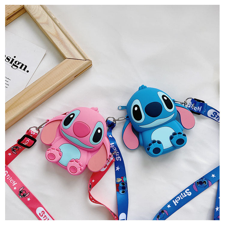 Kids Purse Girls Silicone Mini Children's Coin Purse Cute Cartoon Shoulder Bag Crossbody Bag Accessories Bags Adjustable Strap for Kids Gift Travel Holiday (White Cat)