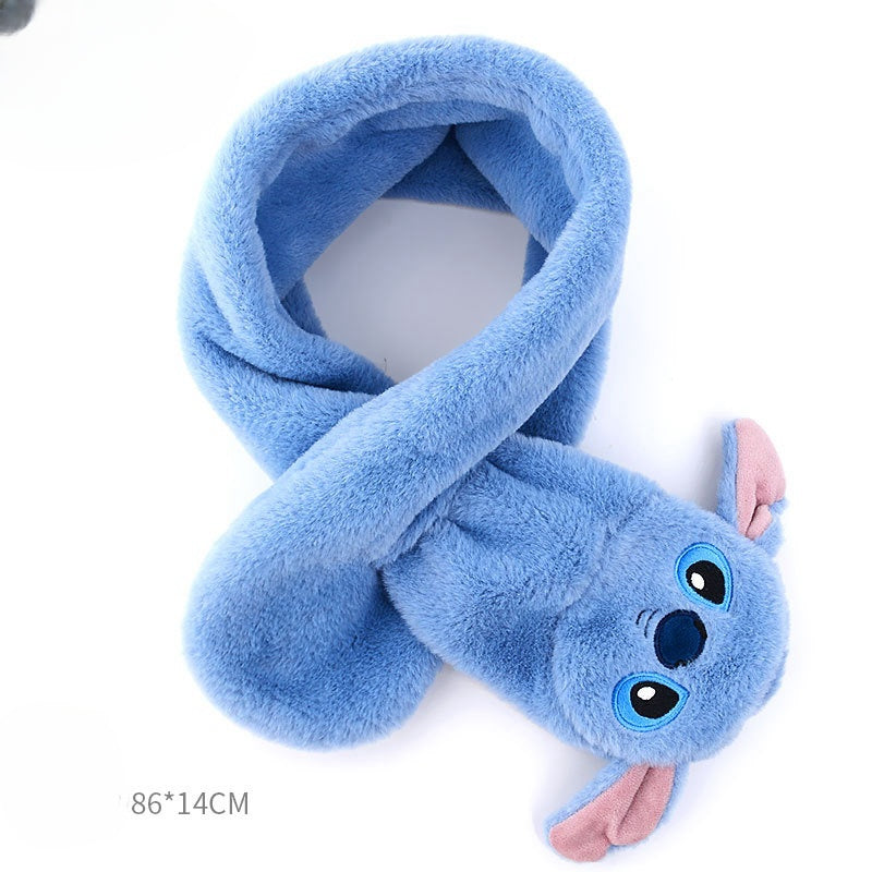 Kids Winter Beanie Scarf for 2-10 Years Old Boys Girls.Outdoor Warm Fleece Lined Thermal Knit Fluffy Pom