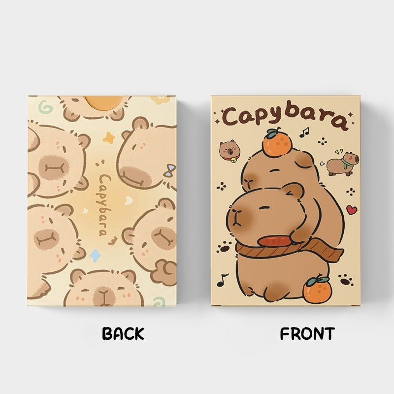 Kpop Hunters Photocards,Lomo card setwith free stickers,Waterproof Anime Character Collection Vinyl card postcards, gifts for Korean pop, anime lovers, girls (Capybara 30pcs)