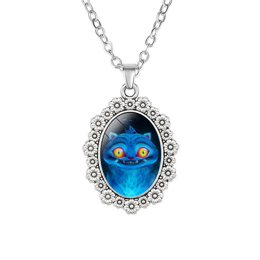 KPop Demon Necklace, Moon Pendant Necklace Cosplay Christmas Party Costume Accessories for Fans, Women, Girls (13)